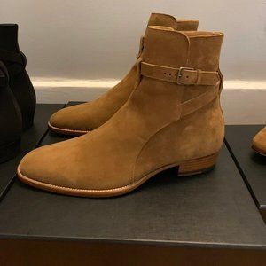 Saint Laurent Cigar Suede Jodhpur (RARE color)